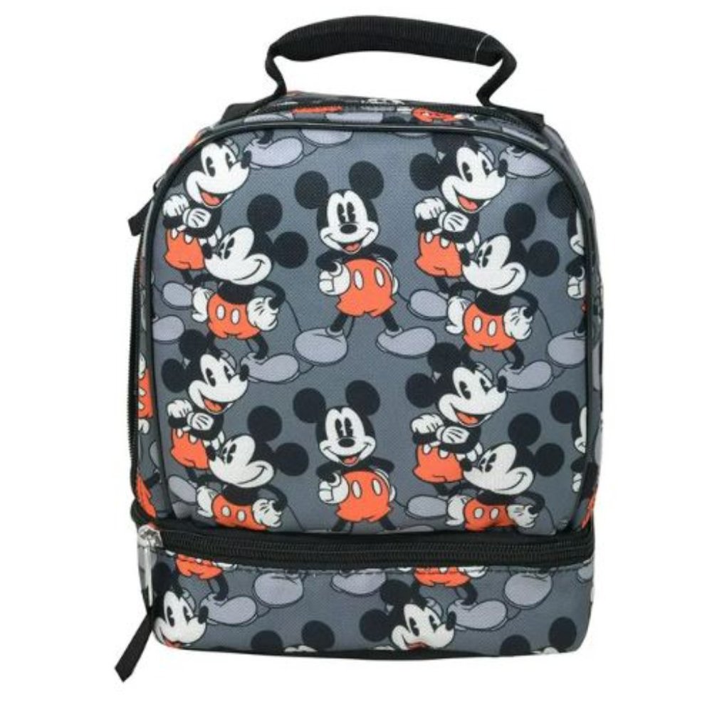 Disney Mickey Mouse All Over Print Drop Bottom Lunch Bag, Mickey Mouse Lunch Bag - Picture 3 of 7